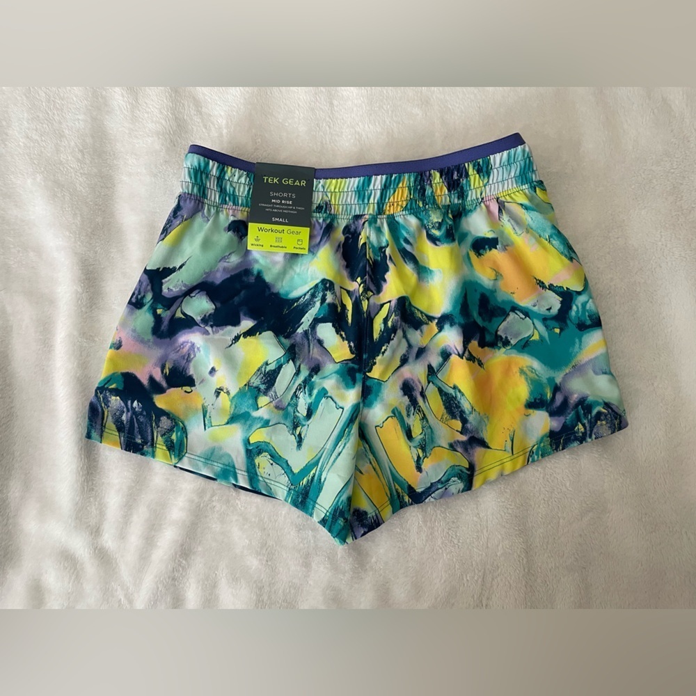 Colorful Abstract Athletic Shorts